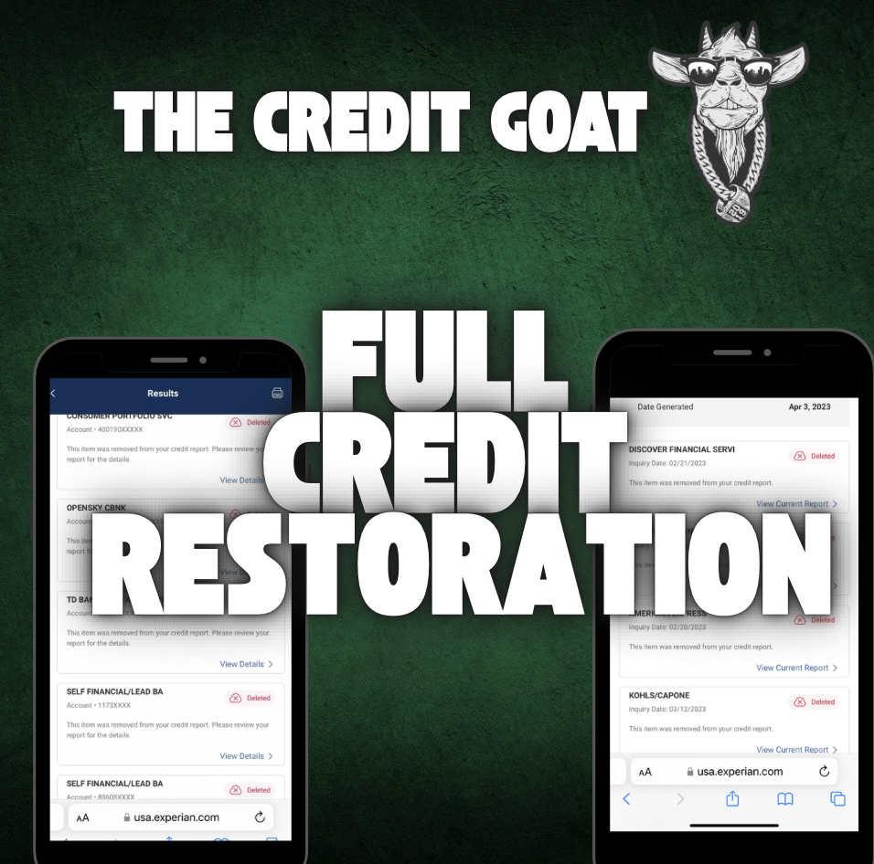 Full Credit Restoration Plan — Expedited